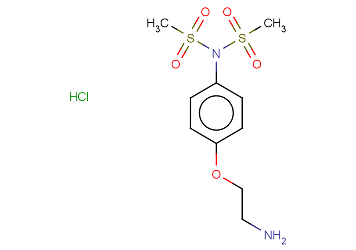 N-[4-(2-aminoethoxy)phenyl]-N-methanesulfonylmethanesulfonamide hydrochloride