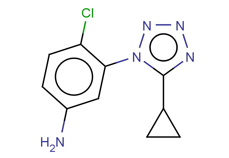 4-chloro-3-(5-cyclopropyl-1H-1,2,3,4-tetrazol-1-yl)aniline