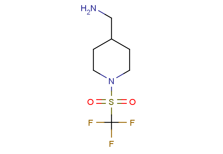 (1-trifluoromethanesulfonylpiperidin-4-yl)methanamine