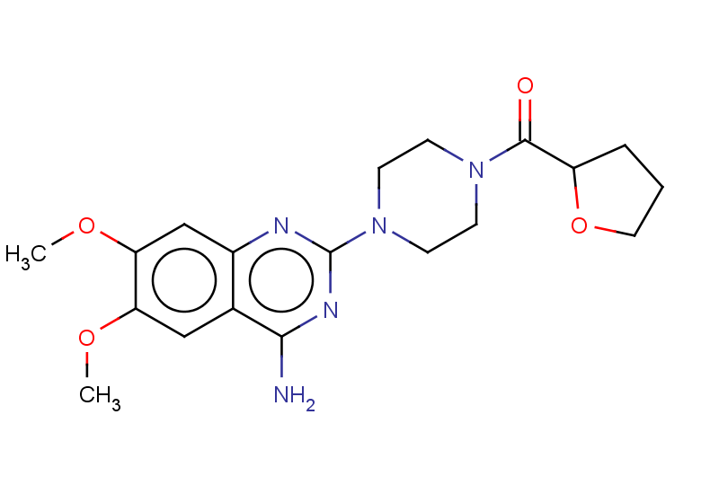 6,7-dimethoxy-2-[4-(oxolane-2-carbonyl)piperazin-1-yl]quinazolin-4-amine