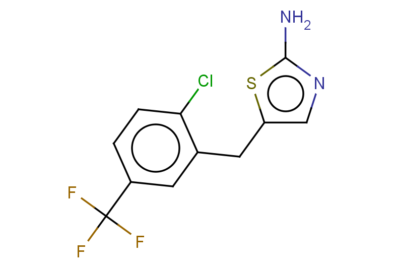 5-{[2-chloro-5-(trifluoromethyl)phenyl]methyl}-1,3-thiazol-2-amine