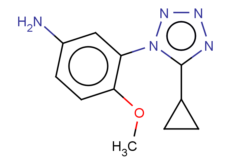 3-(5-cyclopropyl-1H-1,2,3,4-tetrazol-1-yl)-4-methoxyaniline