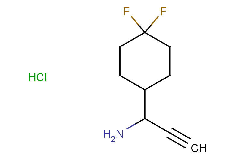 1-(4,4-difluorocyclohexyl)prop-2-yn-1-amine hydrochloride