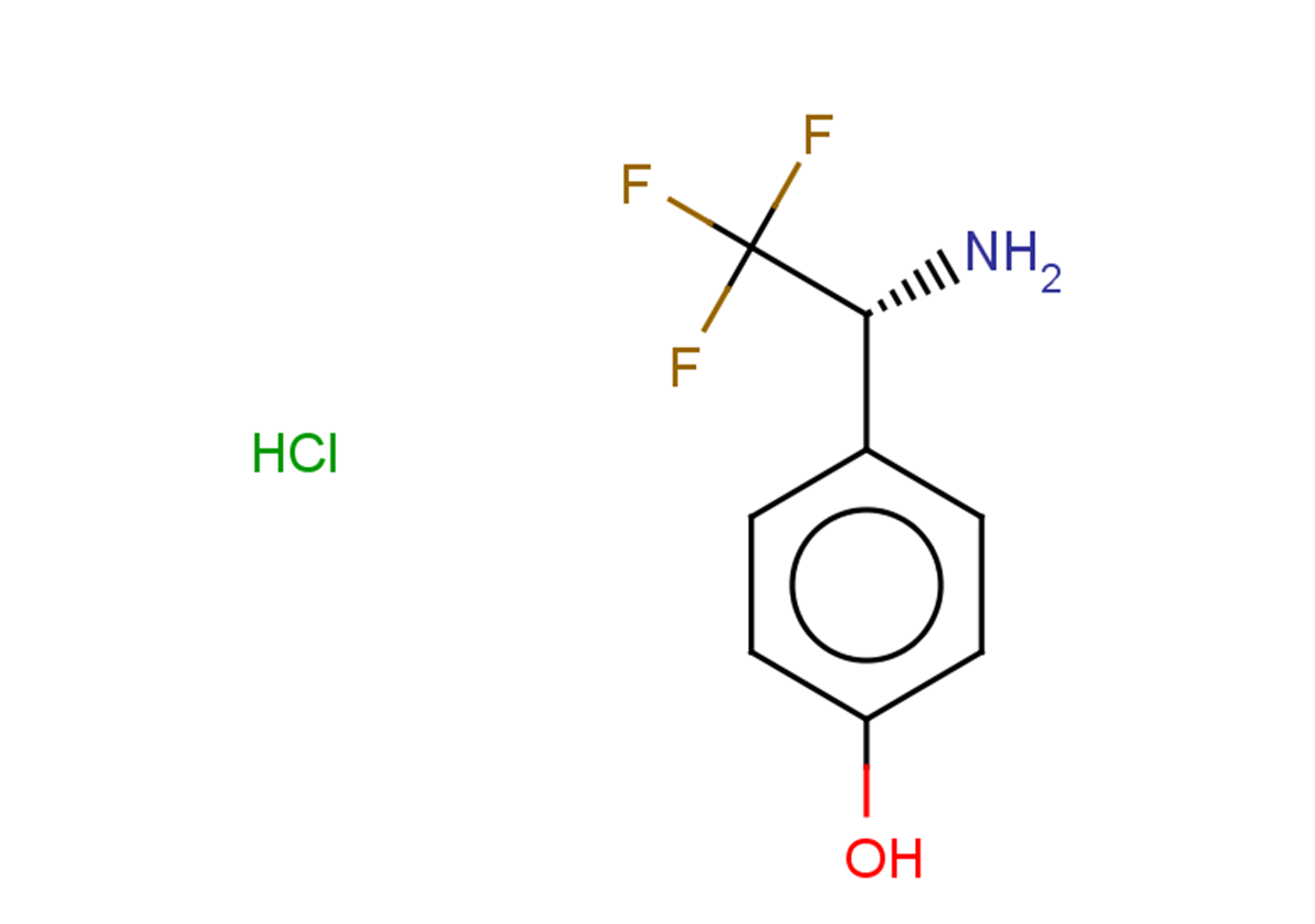 4-[(1R)-1-amino-2,2,2-trifluoroethyl]phenol hydrochloride