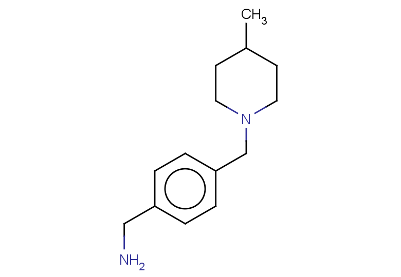 {4-[(4-methylpiperidin-1-yl)methyl]phenyl}methanamine