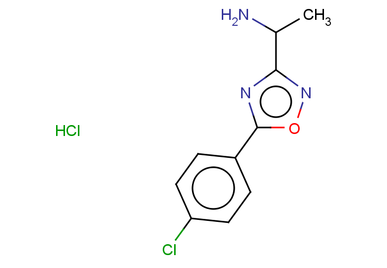 1-[5-(4-chlorophenyl)-1,2,4-oxadiazol-3-yl]ethan-1-amine hydrochloride