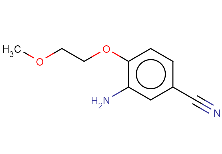 3-amino-4-(2-methoxyethoxy)benzonitrile