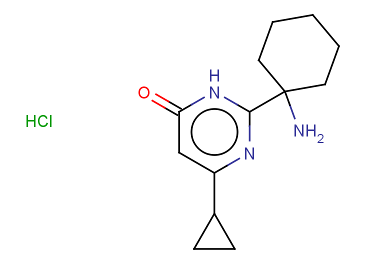 2-(1-aminocyclohexyl)-6-cyclopropyl-3,4-dihydropyrimidin-4-one hydrochloride