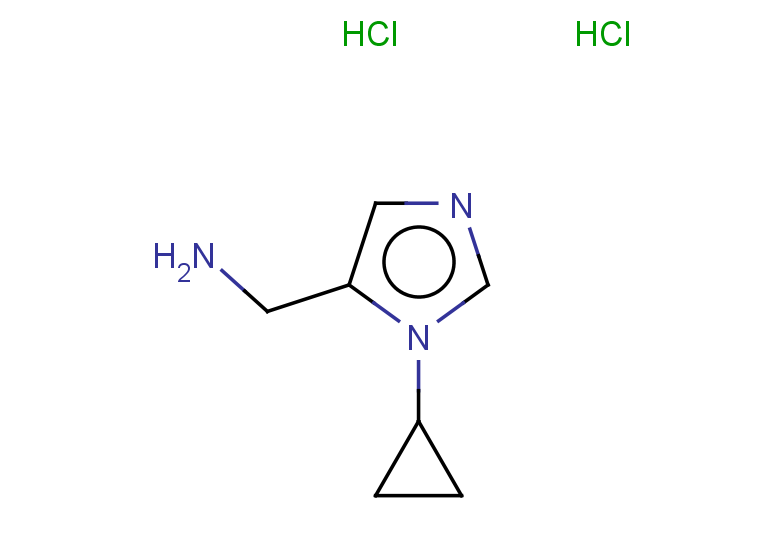 1-(1-cyclopropyl-1H-imidazol-5-yl)methanamine dihydrochloride