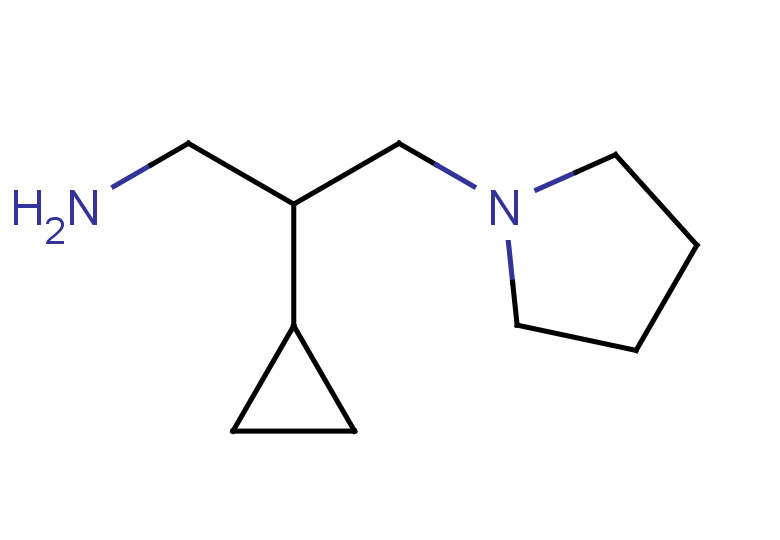 2-cyclopropyl-3-(pyrrolidin-1-yl)propan-1-amine