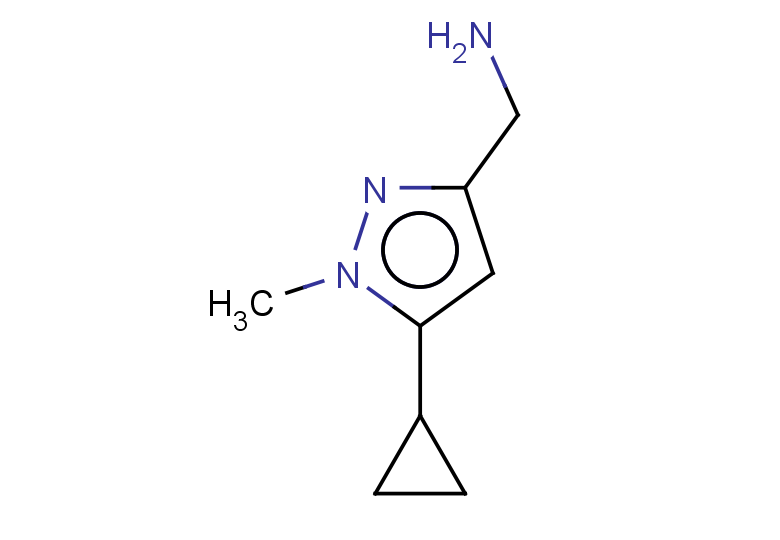 (5-cyclopropyl-1-methyl-1H-pyrazol-3-yl)methanamine
