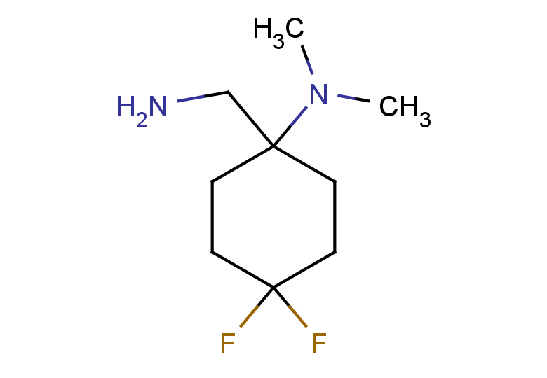 1-(aminomethyl)-4,4-difluoro-N,N-dimethylcyclohexan-1-amine
