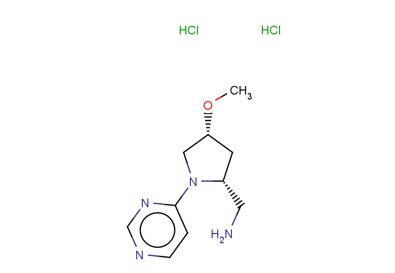 [(2R,4R)-4-methoxy-1-(pyrimidin-4-yl)pyrrolidin-2-yl]methanamine dihydrochloride