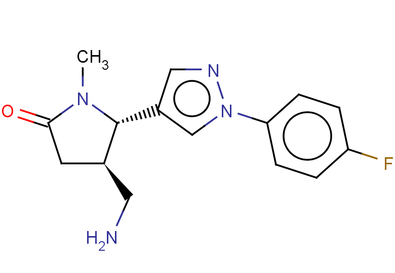 rac-(4R,5S)-4-(aminomethyl)-5-[1-(4-fluorophenyl)-1H-pyrazol-4-yl]-1-methylpyrrolidin-2-one, trans