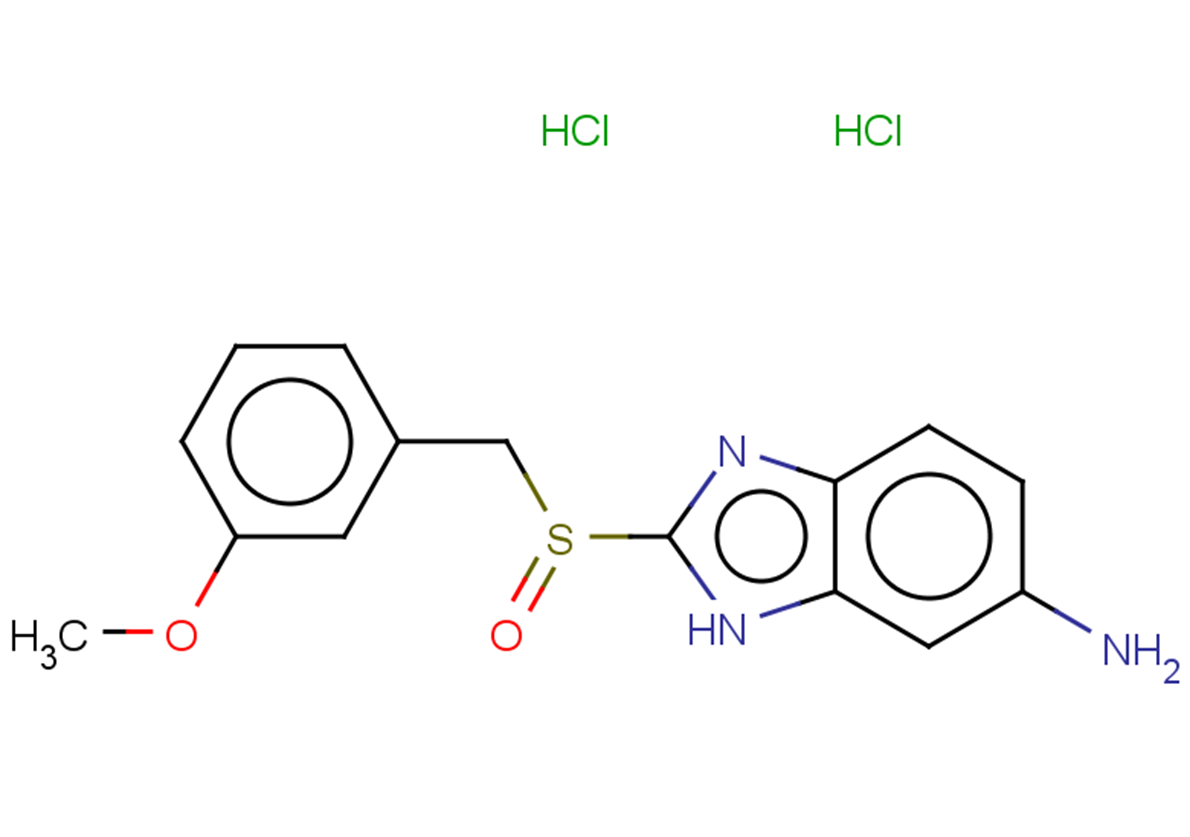 2-[(3-methoxyphenyl)methanesulfinyl]-1H-1,3-benzodiazol-6-amine dihydrochloride