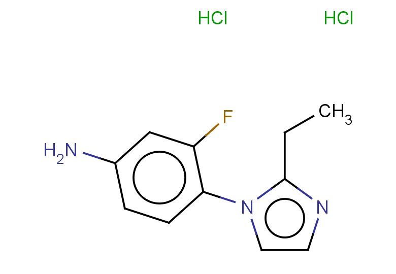 4-(2-ethyl-1H-imidazol-1-yl)-3-fluoroaniline dihydrochloride