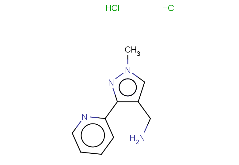 [1-methyl-3-(pyridin-2-yl)-1H-pyrazol-4-yl]methanamine dihydrochloride