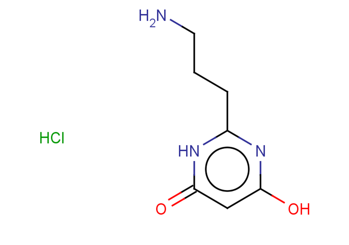 2-(3-aminopropyl)-6-hydroxy-3,4-dihydropyrimidin-4-one hydrochloride