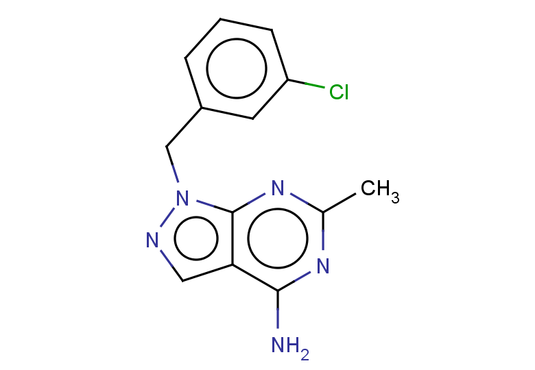 1-[(3-chlorophenyl)methyl]-6-methyl-1H-pyrazolo[3,4-d]pyrimidin-4-amine