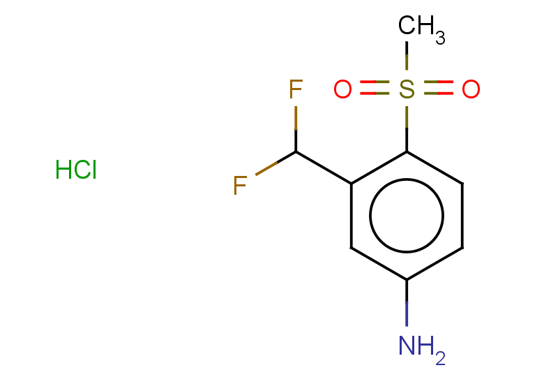 3-(difluoromethyl)-4-methanesulfonylaniline hydrochloride