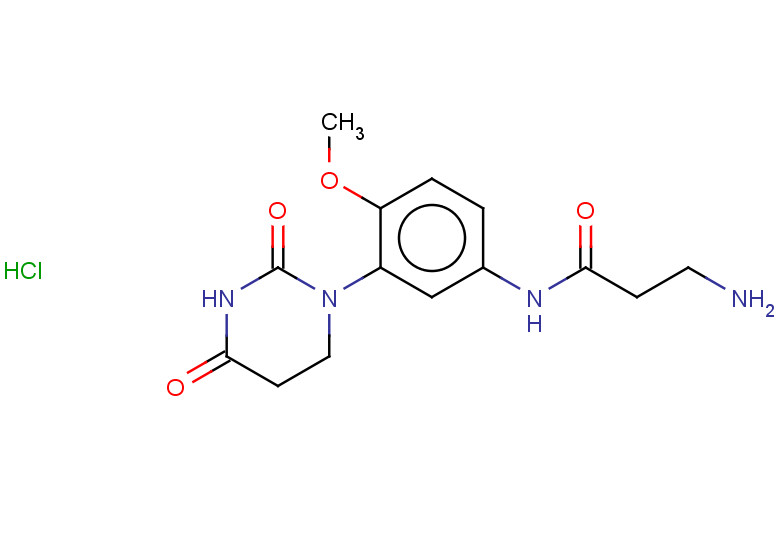3-amino-N-[3-(2,4-dioxo-1,3-diazinan-1-yl)-4-methoxyphenyl]propanamide hydrochloride