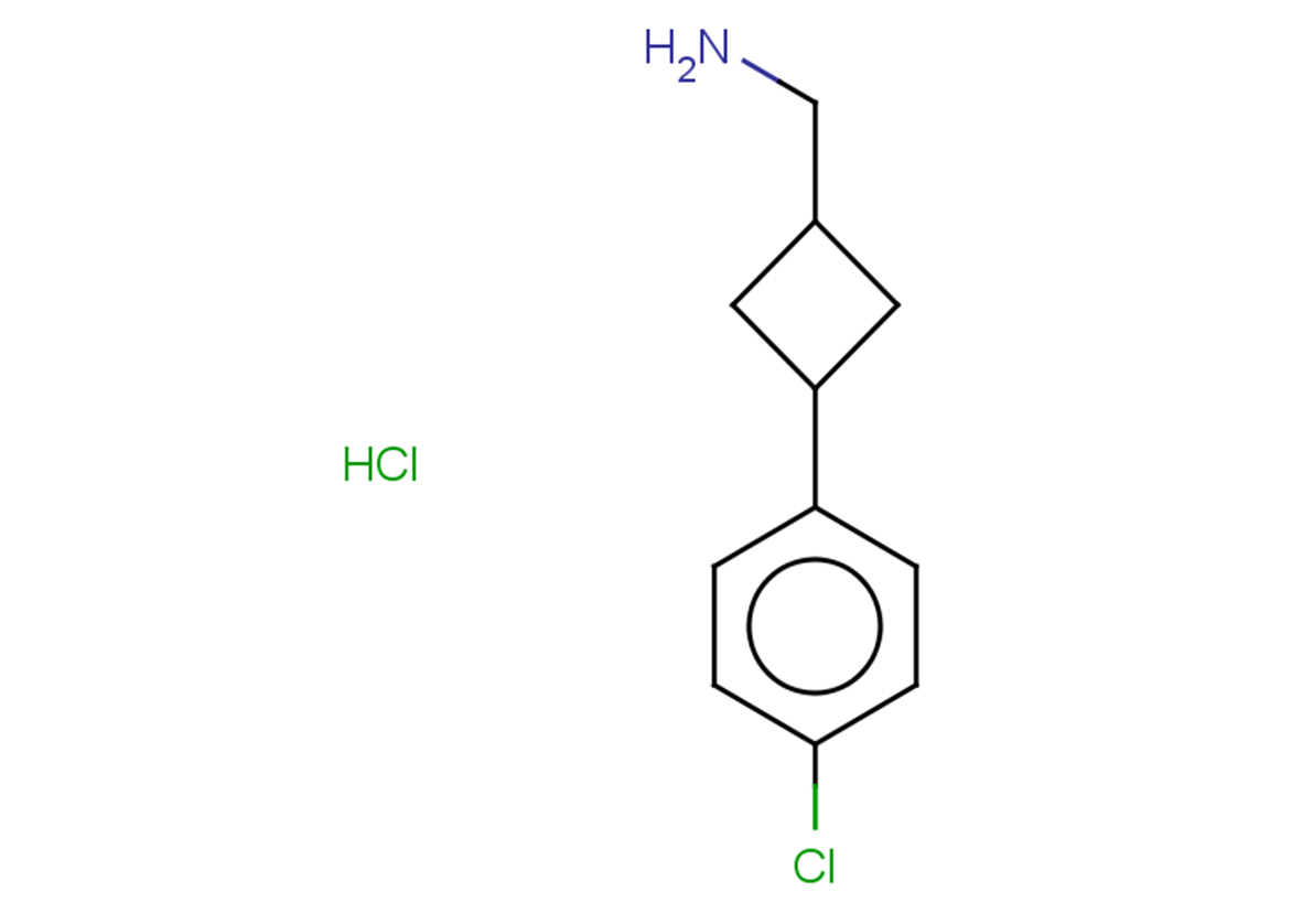 1-[3-(4-chlorophenyl)cyclobutyl]methanamine hydrochloride