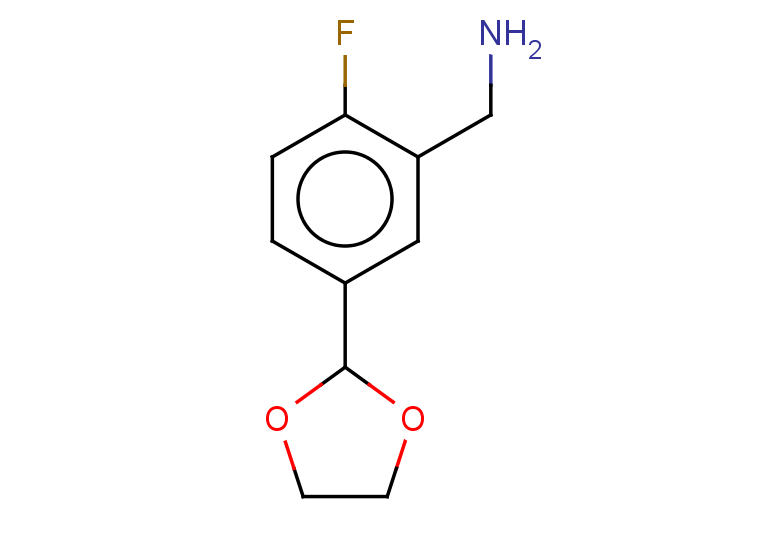 [5-(1,3-dioxolan-2-yl)-2-fluorophenyl]methanamine