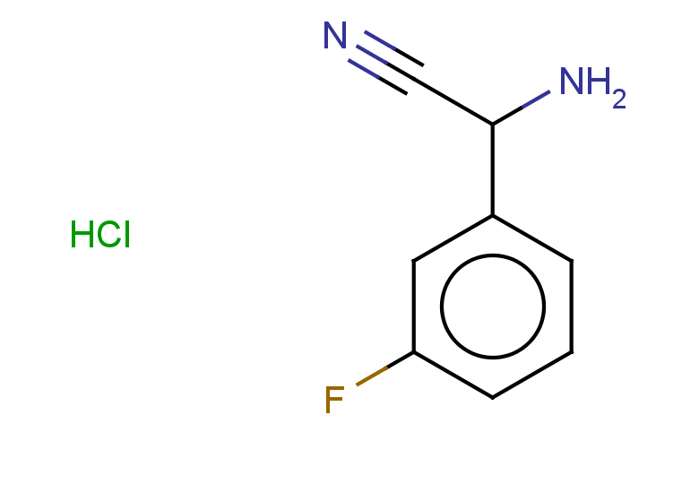 2-amino-2-(3-fluorophenyl)acetonitrile hydrochloride