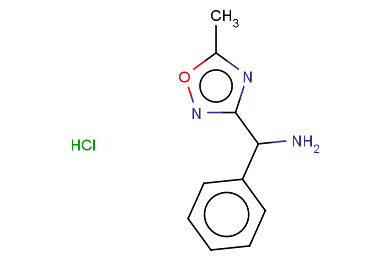 (5-methyl-1,2,4-oxadiazol-3-yl)(phenyl)methanamine hydrochloride