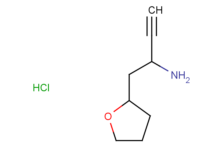1-(oxolan-2-yl)but-3-yn-2-amine hydrochloride