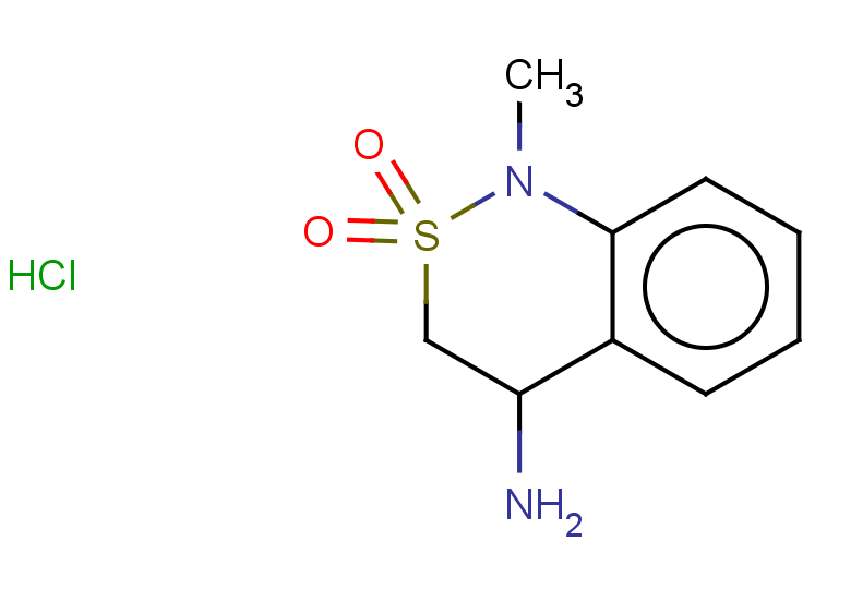 4-amino-1-methyl-3,4-dihydro-1H-2lambda6,1-benzothiazine-2,2-dione hydrochloride