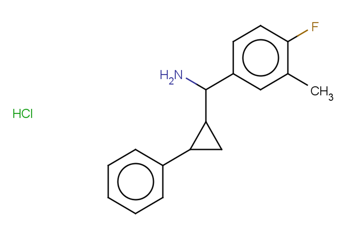 (4-fluoro-3-methylphenyl)(2-phenylcyclopropyl)methanamine hydrochloride, Mixture of diastereomers