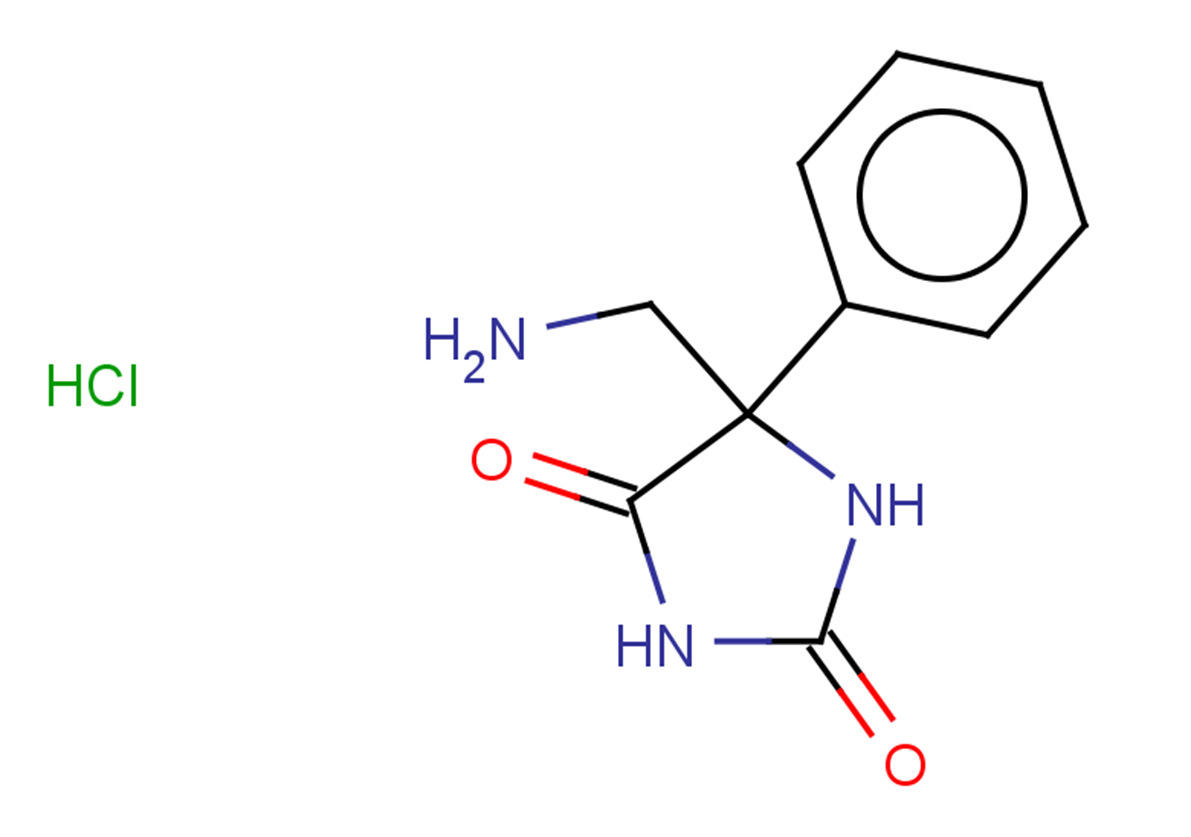 5-(aminomethyl)-5-phenylimidazolidine-2,4-dione hydrochloride