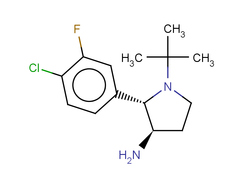 rac-(2R,3S)-1-tert-butyl-2-(4-chloro-3-fluorophenyl)pyrrolidin-3-amine, trans