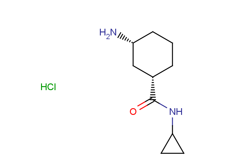 rac-(1R,3S)-3-amino-N-cyclopropylcyclohexane-1-carboxamide hydrochloride, cis