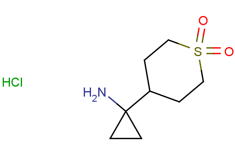 4-(1-aminocyclopropyl)-1lambda6-thiane-1,1-dione hydrochloride