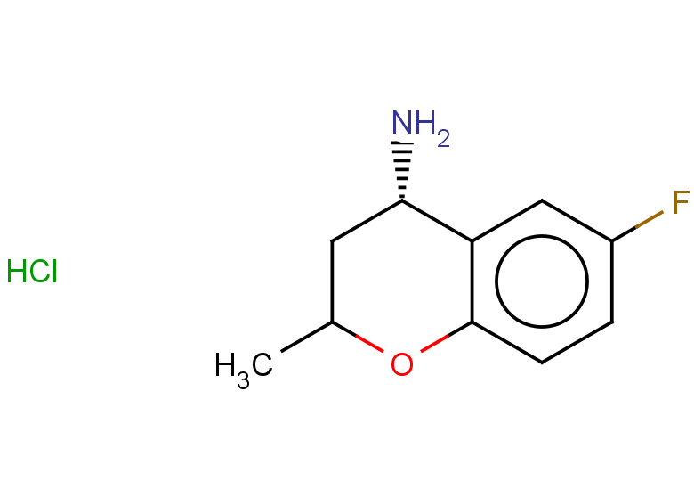 (4S)-6-fluoro-2-methyl-3,4-dihydro-2H-1-benzopyran-4-amine hydrochloride