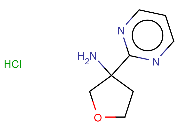 3-(pyrimidin-2-yl)oxolan-3-amine hydrochloride