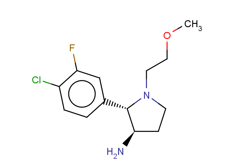 rac-(2R,3S)-2-(4-chloro-3-fluorophenyl)-1-(2-methoxyethyl)pyrrolidin-3-amine, trans