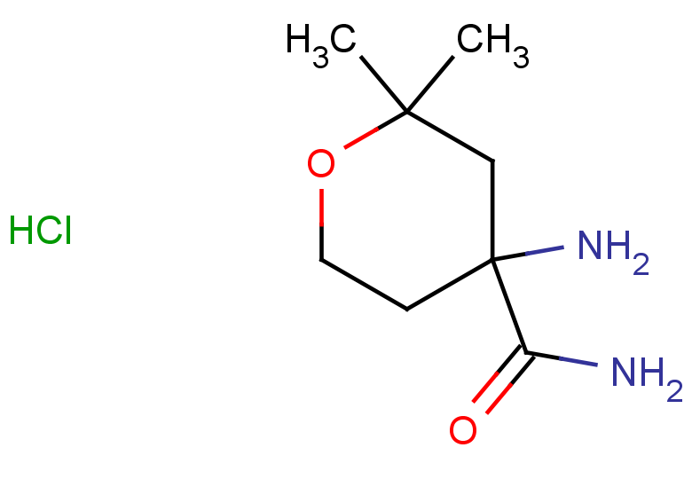 4-amino-2,2-dimethyloxane-4-carboxamide hydrochloride