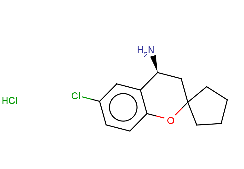 (4S)-6-chloro-3,4-dihydrospiro[1-benzopyran-2,1'-cyclopentane]-4-amine hydrochloride