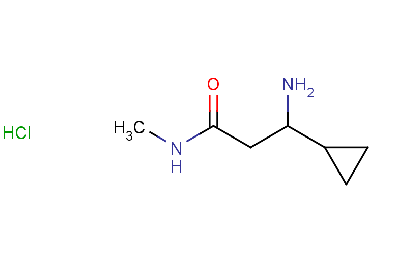 3-amino-3-cyclopropyl-N-methylpropanamide hydrochloride