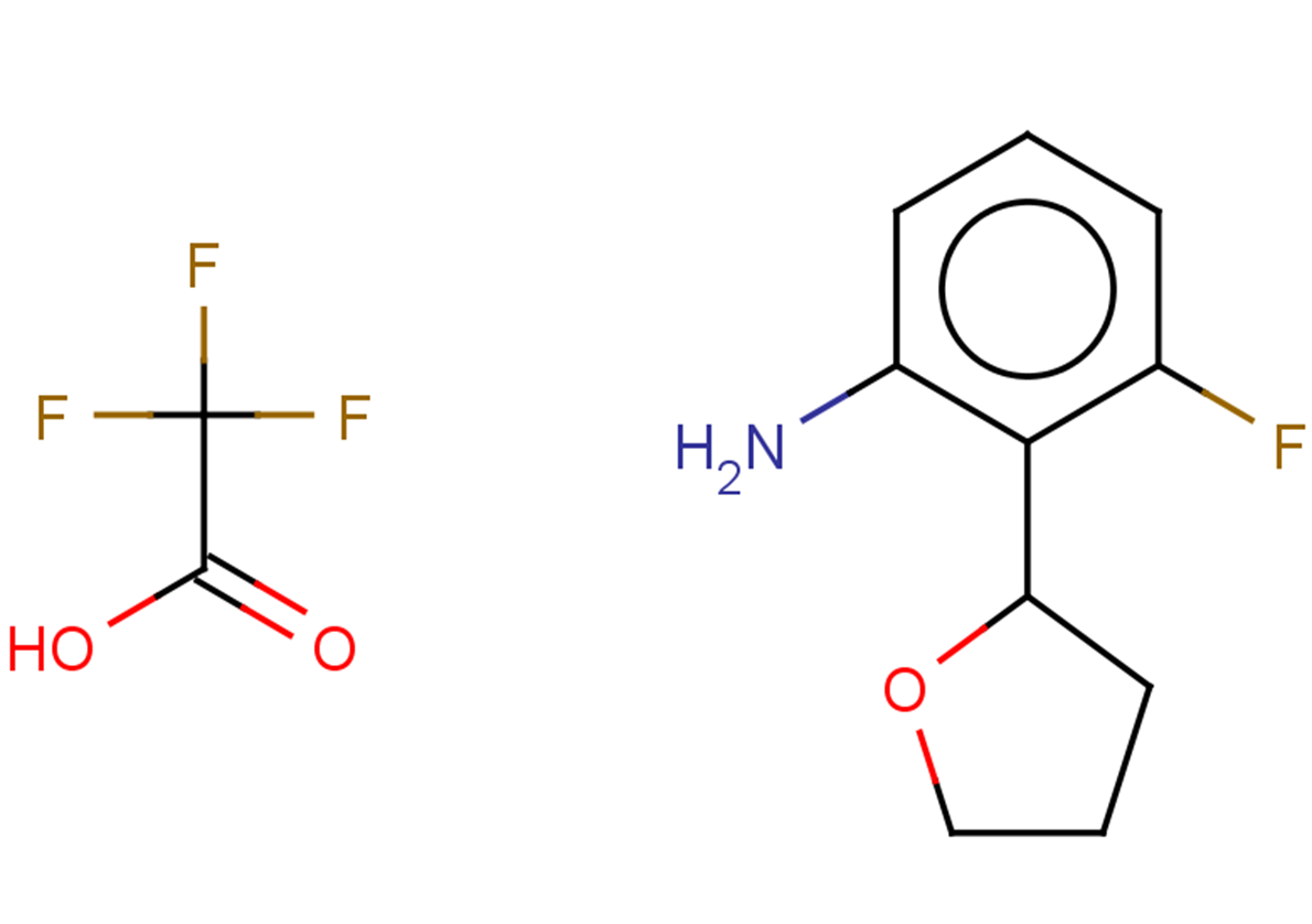 3-fluoro-2-(tetrahydrofuran-2-yl)aniline trifluoroacetate