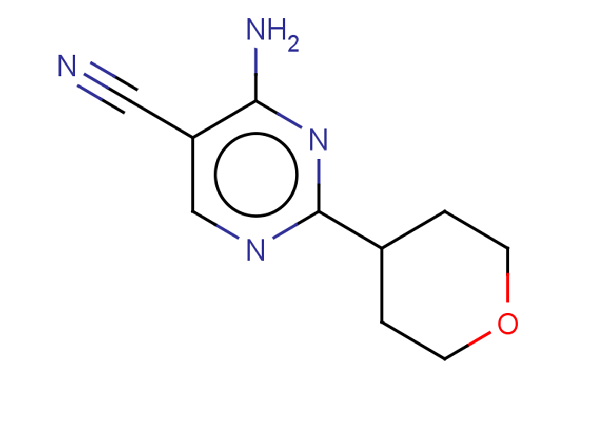 4-AMINO-2-(OXAN-4-YL)PYRIMIDINE-5-CARBONITRILE