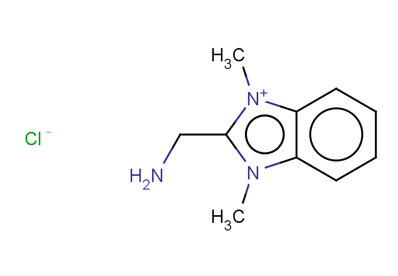 2-(aminomethyl)-1,3-dimethyl-1H-1,3-benzodiazol-3-ium chloride