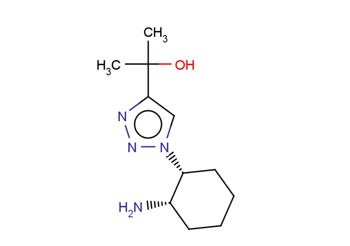2-{1-[(1R,2S)-2-aminocyclohexyl]-1H-1,2,3-triazol-4-yl}propan-2-ol