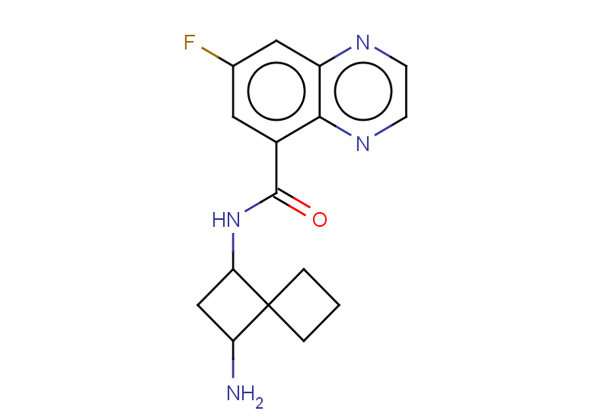 N-{3-aminospiro[3.3]heptan-1-yl}-7-fluoroquinoxaline-5-carboxamide, Mixture of diastereomers