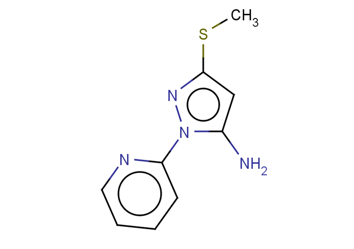 3-(methylsulfanyl)-1-(pyridin-2-yl)-1H-pyrazol-5-amine