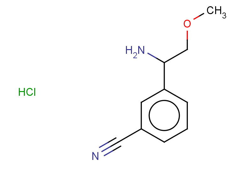 3-(1-amino-2-methoxyethyl)benzonitrile hydrochloride