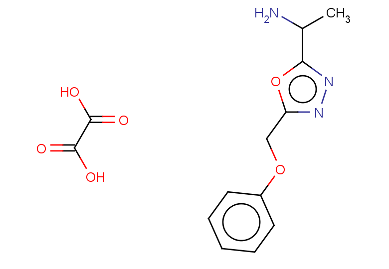 1-[5-(phenoxymethyl)-1,3,4-oxadiazol-2-yl]ethan-1-amine, oxalic acid